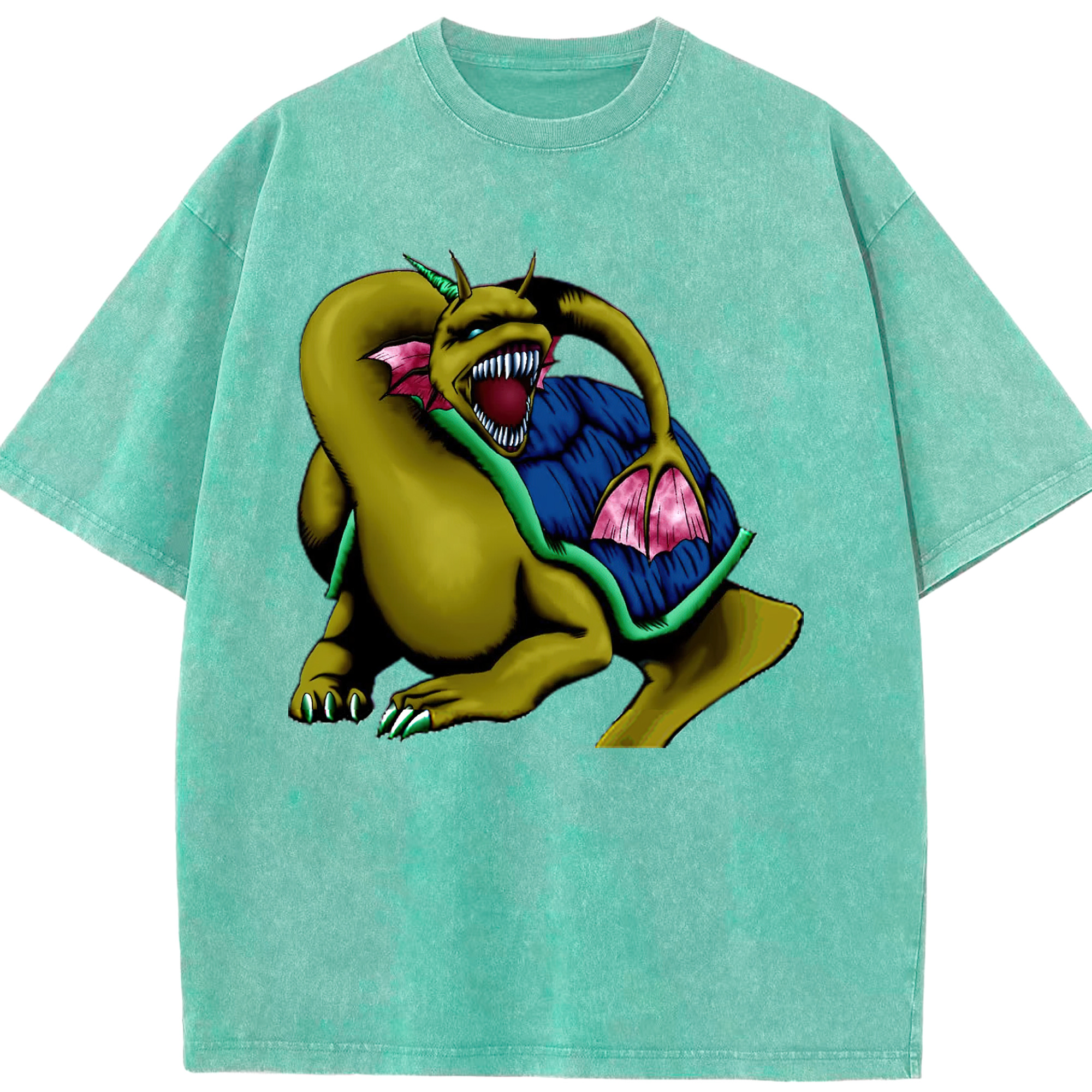 （画像用） 遊☆戯☆王 Yu-Gi-Oh! 綿100% ヴィンテージ風 半袖Tシャツ（フロントプリント）